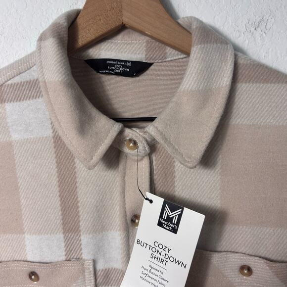 MEMBER'S MARK WOMEN'S COZY BUTTON DOWN JACKET TOP SIZE MEDIUM BRAND NEW - Picture 3 of 4